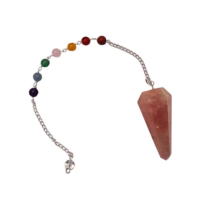 VIE - Wholesale Meditation Supplies - Pendulum with 7 Chakra Beaded Chain9