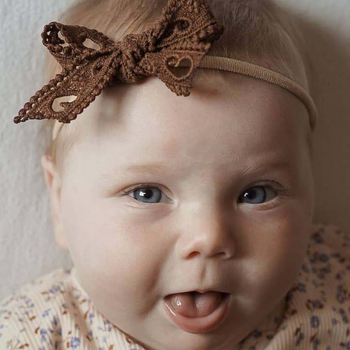 Fascia per capelli | Lace Love Fascia – Choco per la vendita all'ingrosso da parte di Little Yune