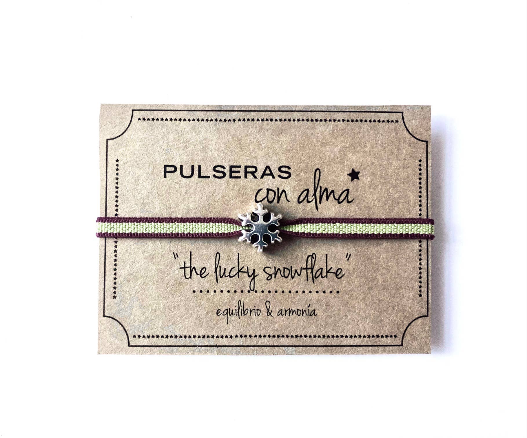 MundoconAlma* - Wholesale Woven/Braided Bracelet - Elastic bracelet-The lucky snowflake · Balance & Harmony1