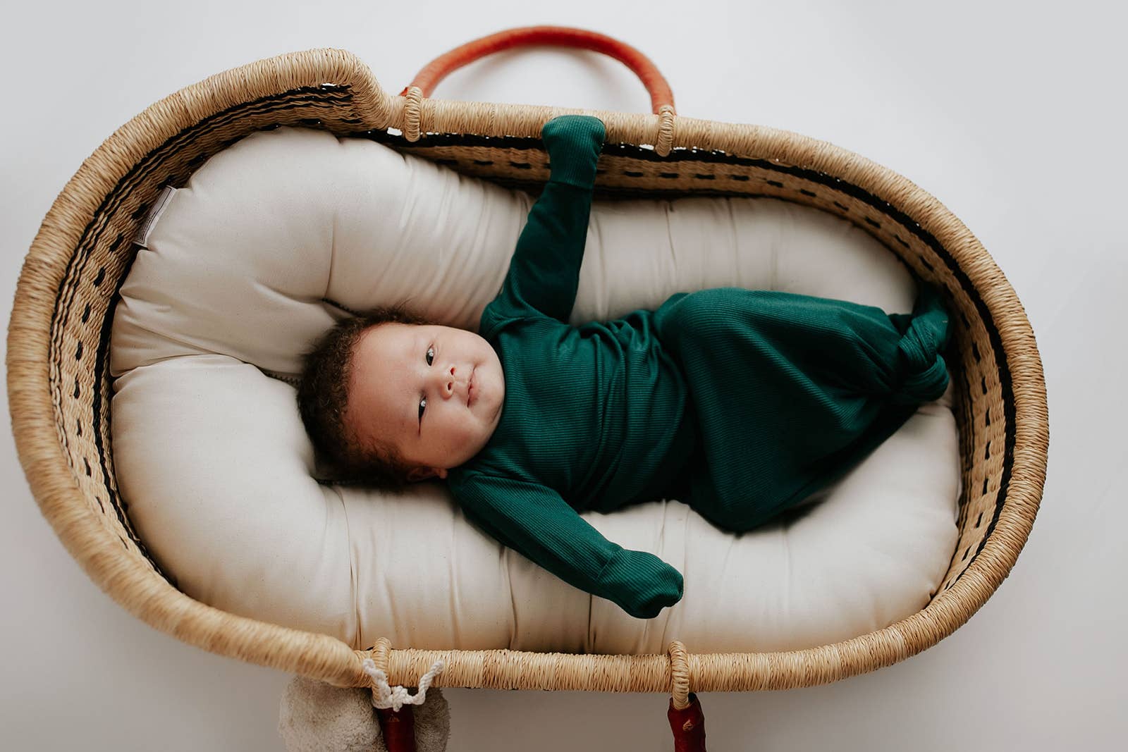 Three Little Tots - Wholesale Babygown - Baby - Forest Green Ribbed Knotted Newborn Baby Gown Sleepwear15