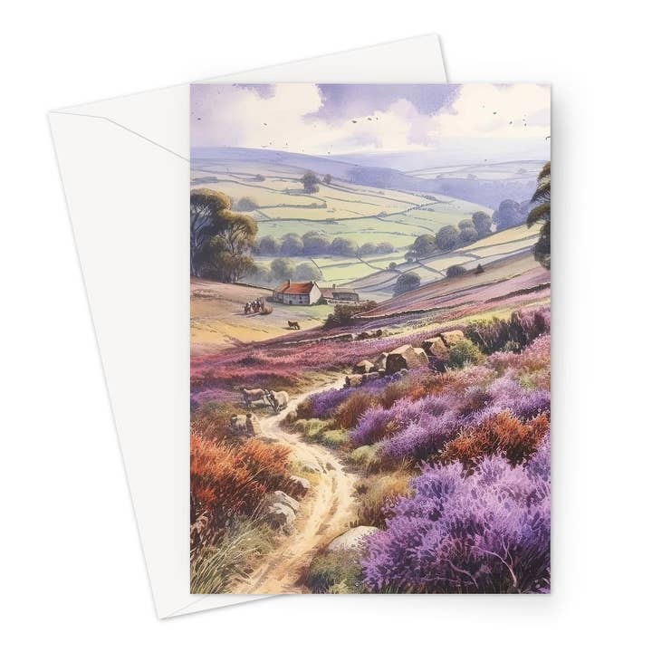 Carte de vœux Moorland Farm pour la vente par Wild And Arty