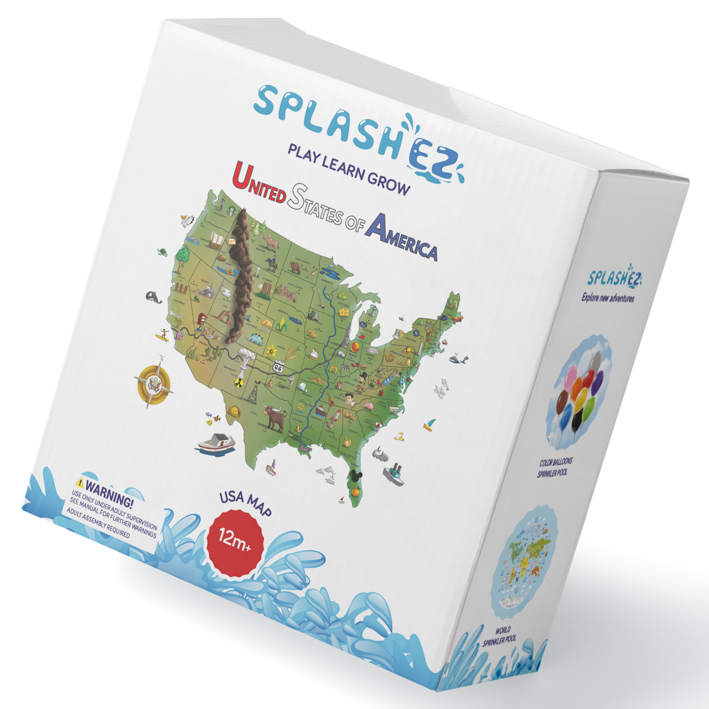 SplashEZ - Wholesale Beach/Pool Toy - Kids & Baby - Splash Pad, Baby Pool & Sprinkler, Outdoor Water Summer Toy7