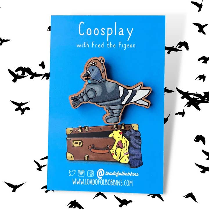 Épinglette Robot Pigeon Coosplay pour la vente par Loadofolbobbins