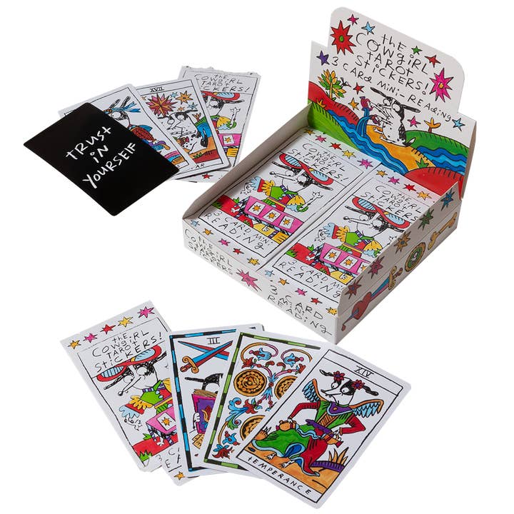 gentle thrills - Wholesale Sticker - cowgirl tarot sticker pack
