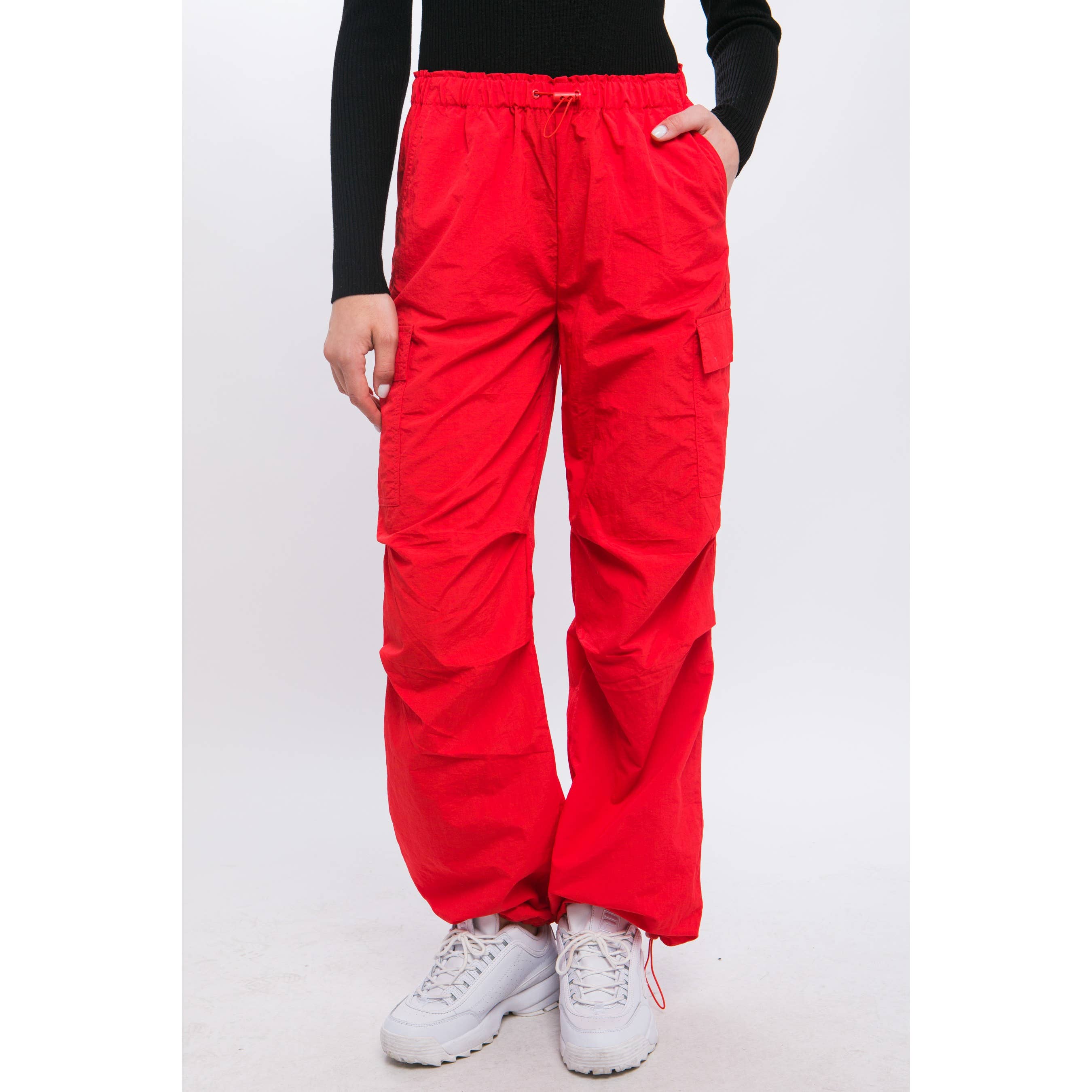 Apolline - Wholesale Pants - Women's - Loose Fit Parachute Cargo Pants3