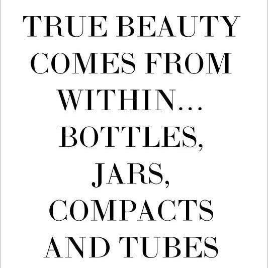 True Beauty Comes from Within.... Bottles for wholesale by Quippy Brand