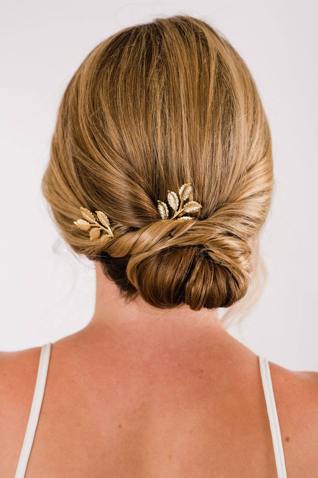 A Pocket of Posies - Wholesale Bobby Pin - Women's - Branch Bobby Pin - Antiqued Brass  - two piece3