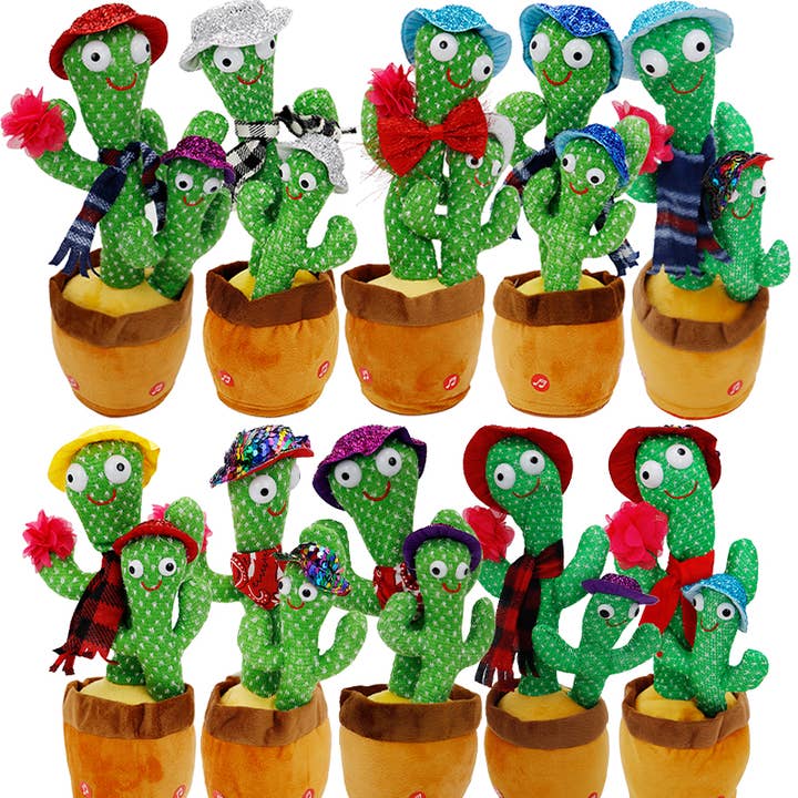Cap Zone - Wholesale Stuffed/Plush Toy - Kids & Baby - Double Fiesta Sombrero Cactus Sound Mimicking Toy