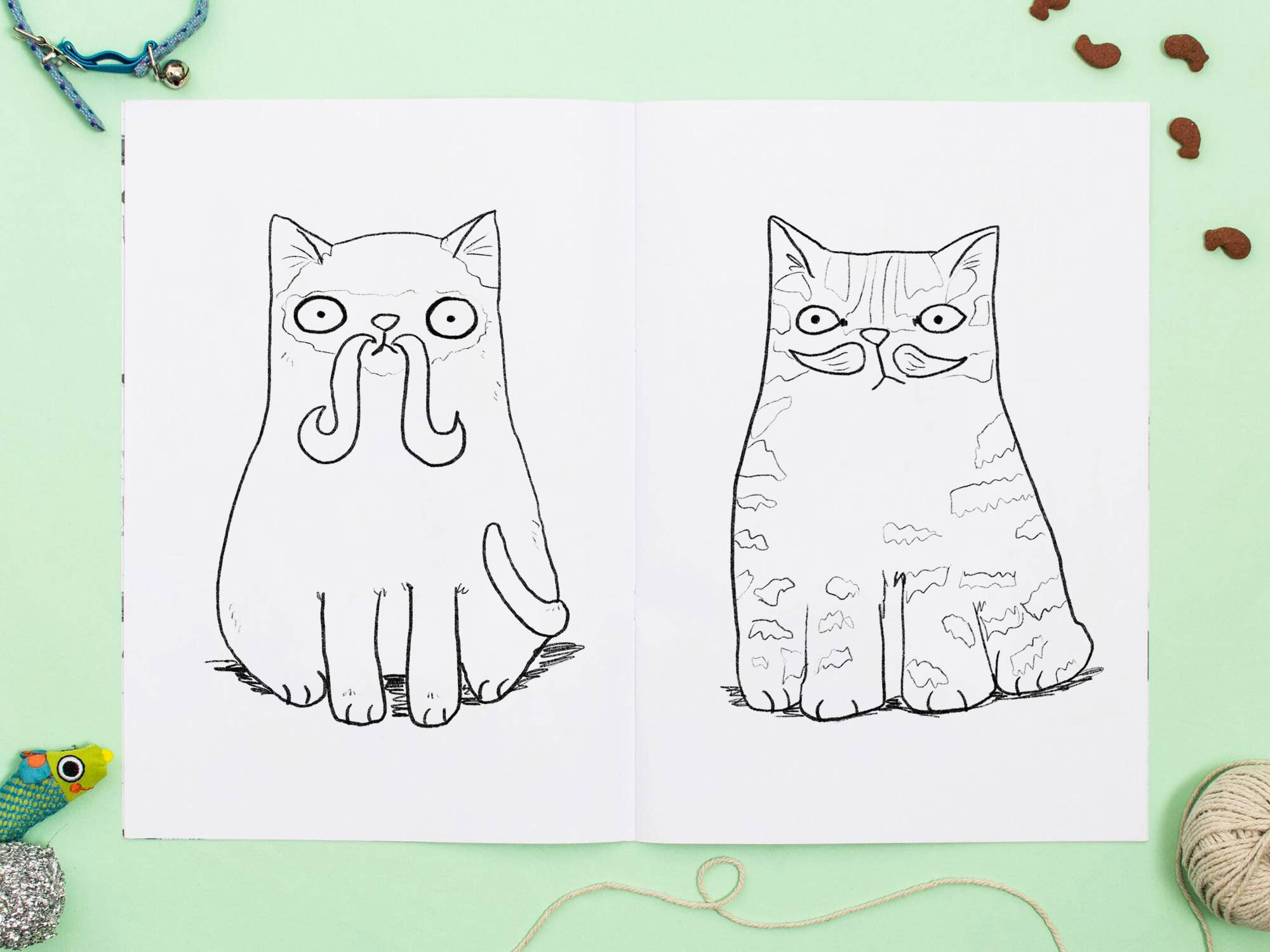 Jo Clark Design - Wholesale Coloring & Activity Book - Kids & Baby - Meowstachio Cats Colouring Book5