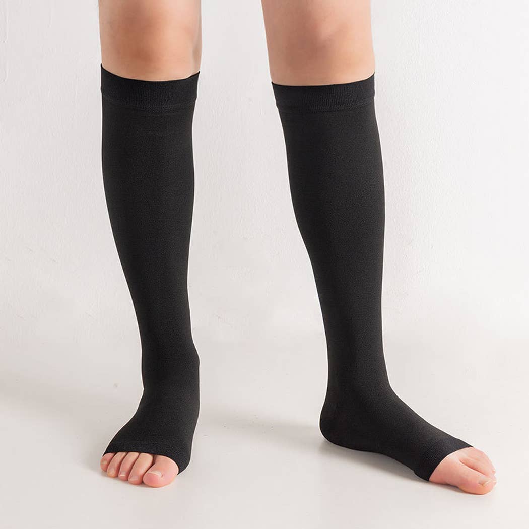 Curvy Fix - Wholesale Socks - Women's - Mid Calf Plus Size Compression Socks - 20-30 mmHg11