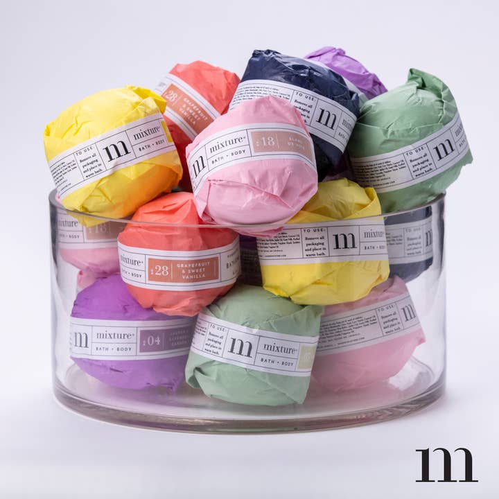 Bath Bomb Prepack (8) Of Each; 04,05,18,28,29 & 53 for wholesale by Mixture Home