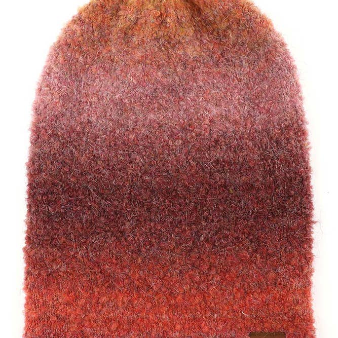 Hana - Wholesale Beanie - Dames - C.C Multi Color Ombre Mohair Manchet Beanie13