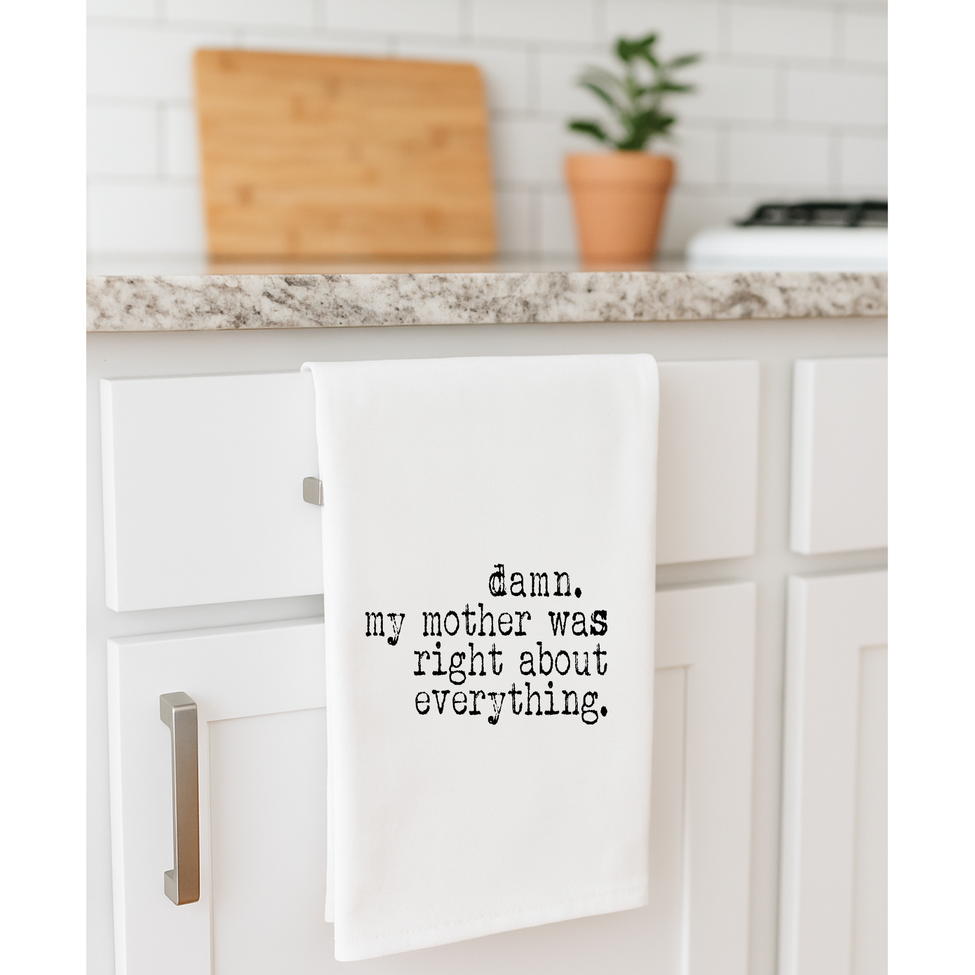 Aspen Lane – wholesale Dishcloth – Damn My Mother was Right about Everything | Gift Towel5