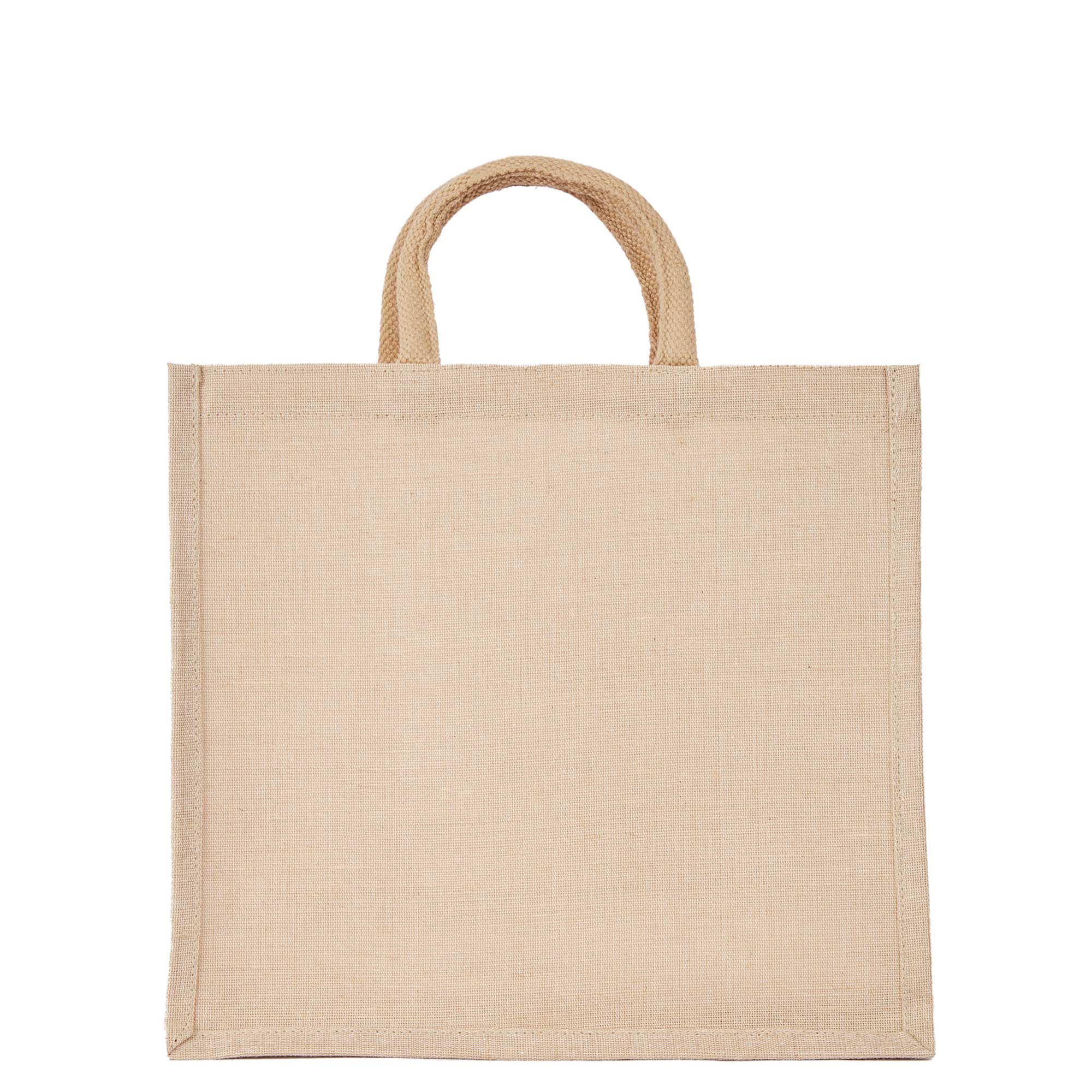 ecojutebags - Vendita all'ingrosso Borsa per shopping/spesa - 4 Borse per la Spesa in Iuta con Manici 12"x13"x7"1
