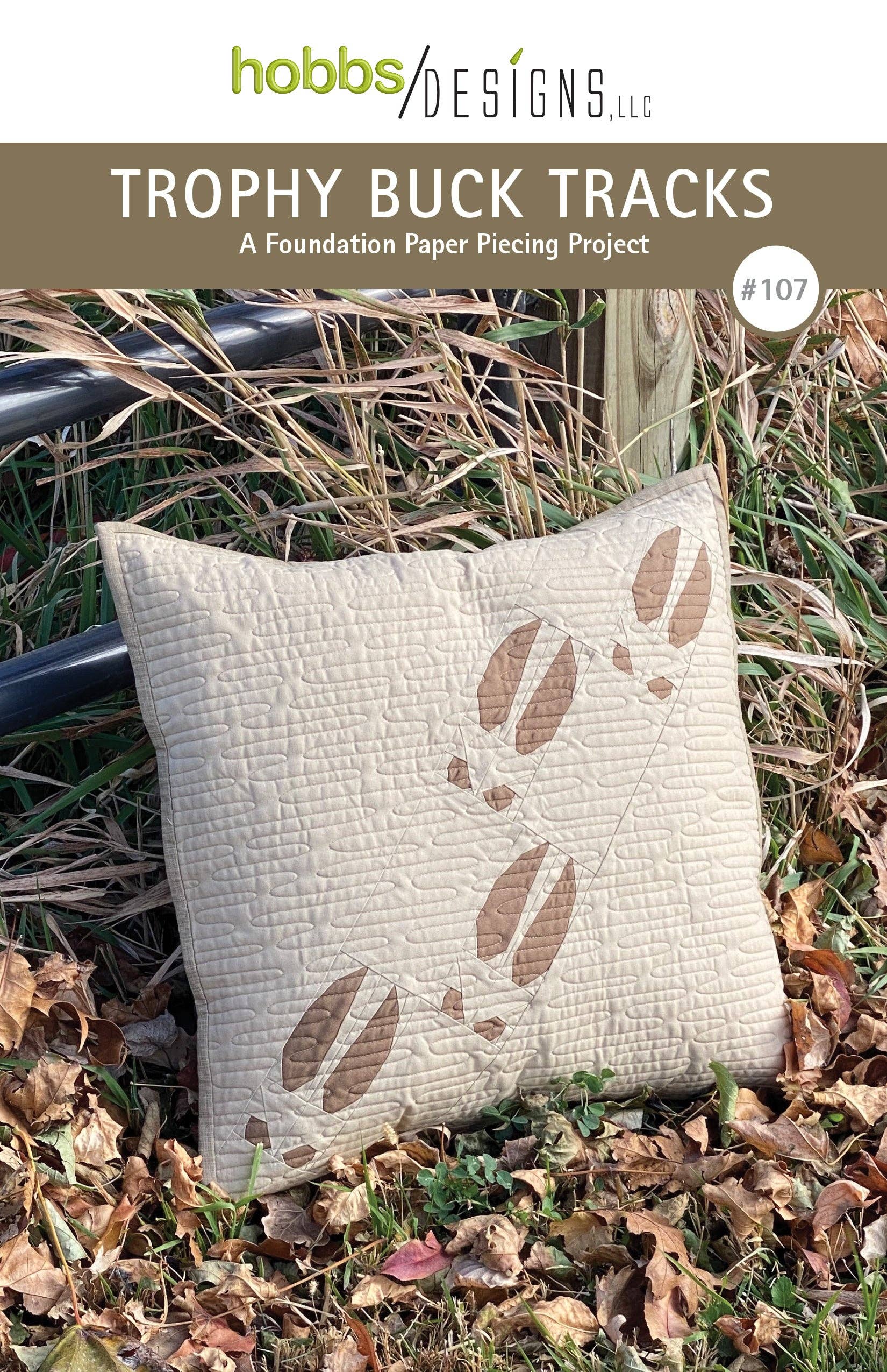 Hobbs Designs - Vente Kits de couture - Trophy Buck Tracks — motif de couette1
