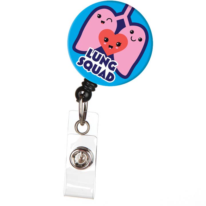 Bonitas International - Wholesale Badge Accessory - Women's - Lung Squad Retractable ID Badge Reel