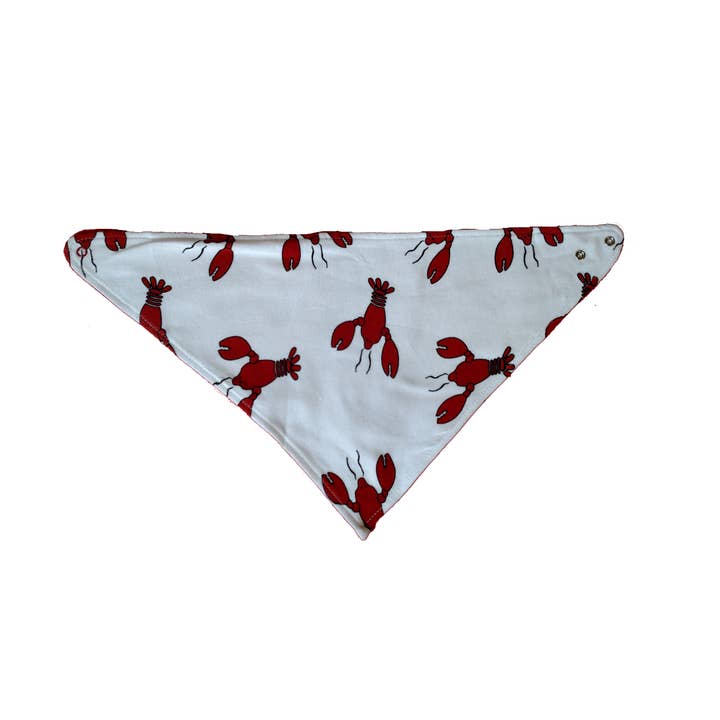 New Jammies - Wholesale Bib - Baby - Lobster/Crawfish Organic Kerchief Bib