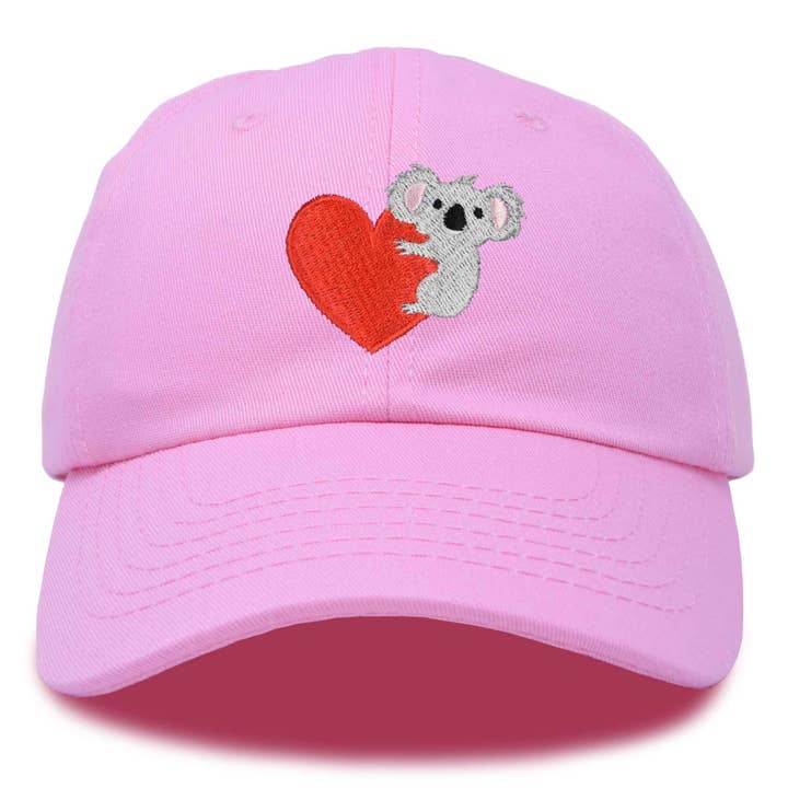 Dalix - Wholesale Baseball Cap - Women's - DALIX Cute Koala with Heart Hat Womens Embroidered Ball Cap12