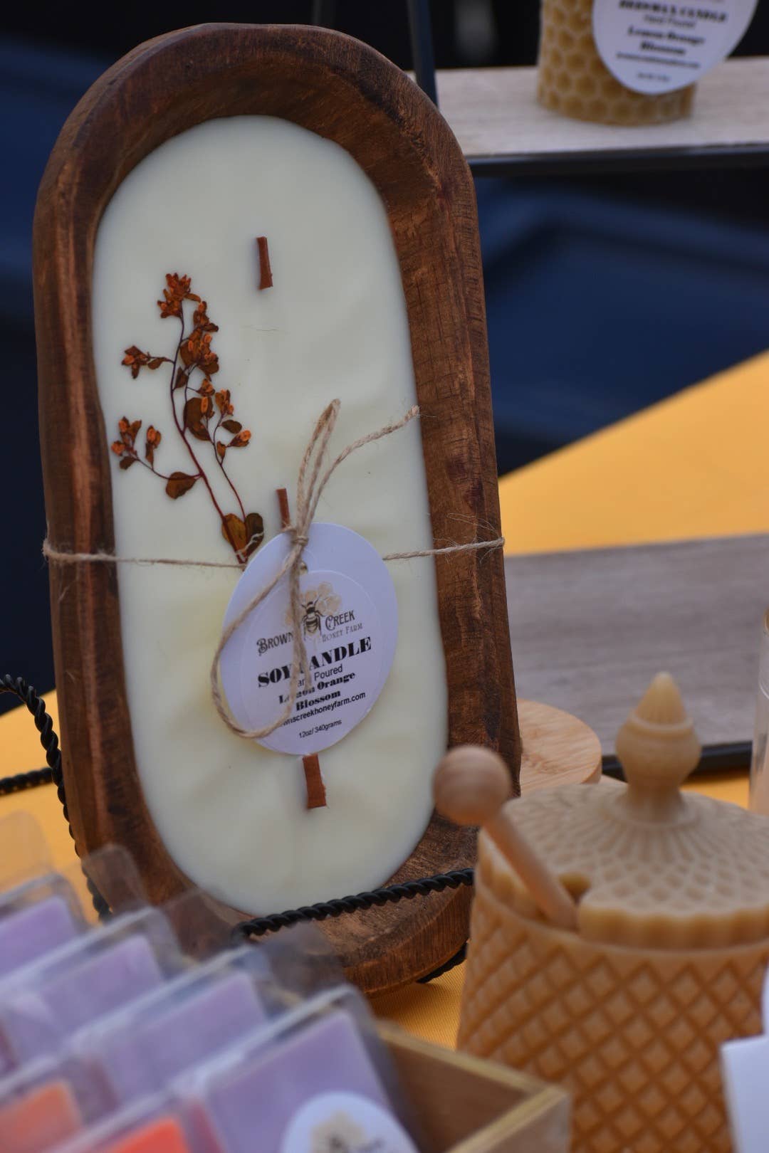 Brown's Creek Honey Farm - Vente Bougie en bocal - Bougie Bol à pâte2