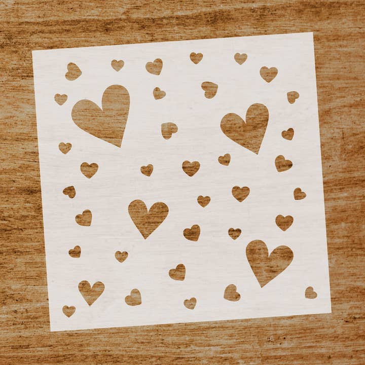 Schablone Game of Hearts für den Großhandel von Evyre Scrapbooking