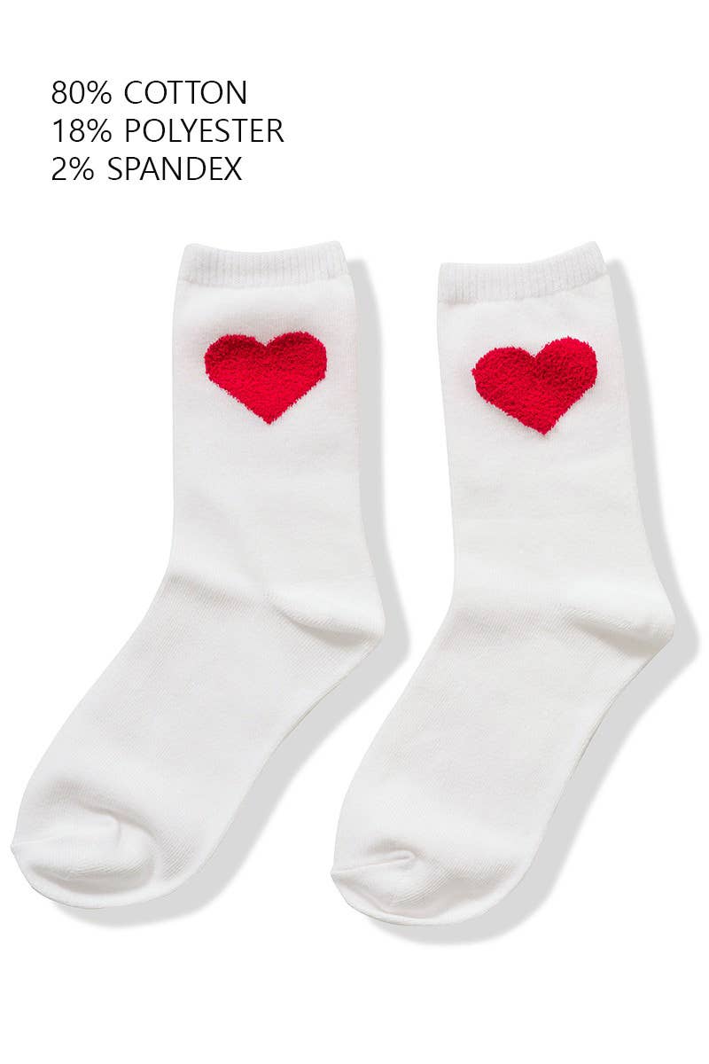 42POPS - Wholesale Sokken - Dames - ,,..._ SI-26013 Valentine Heart Crew Sokken1