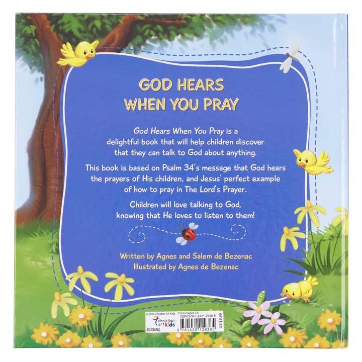 Christian Art Gifts - Wholesale Book - Kids - Kid Book God Hears When You Pray Hardcover
