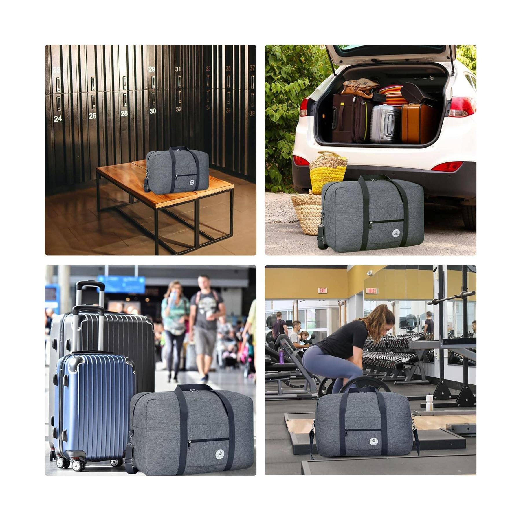 wandf - Venta al por mayor Bolsa de viaje - Unisex - Bolsa de viaje plegable NW3122 para equipaje de mano para estancia nocturna34