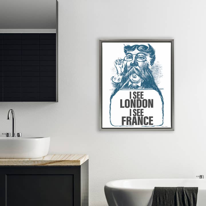 Stupell Industries - Wholesale Wall Sign - I See London & France - Framed Wall Art5