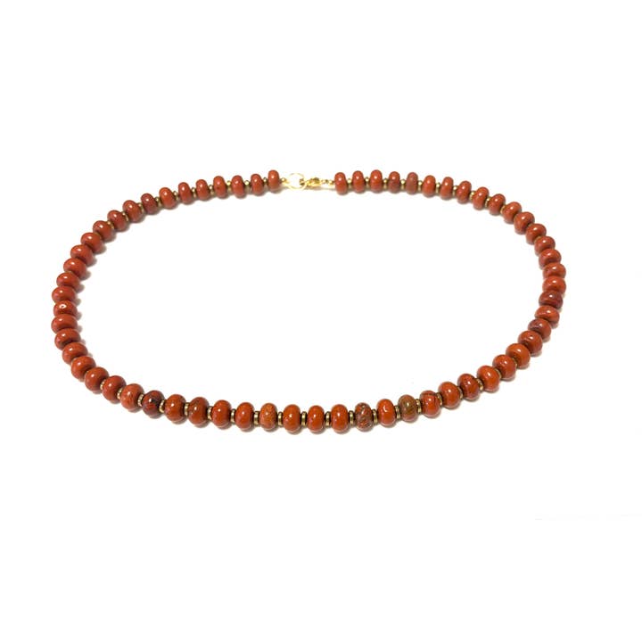 Natural stone brick necklace for wholesale by Chic Le Freak