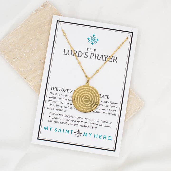 The Lord's Prayer Necklace for wholesale by My Saint My Hero
