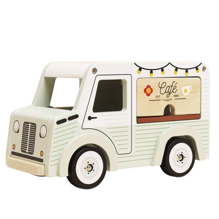 Carrinha Café ME1201 de madeira – Charme vintage sobre rodas por atacado de Le Toy Van