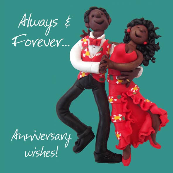 Anniversary card - Always and Forever for wholesale by Inky Blue Ltd t/a Holy Mackerel