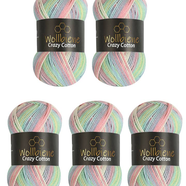 Wollbiene - Wholesale Yarn - Wollbiene Crazy Cotton all-season wool 100g knitting wool