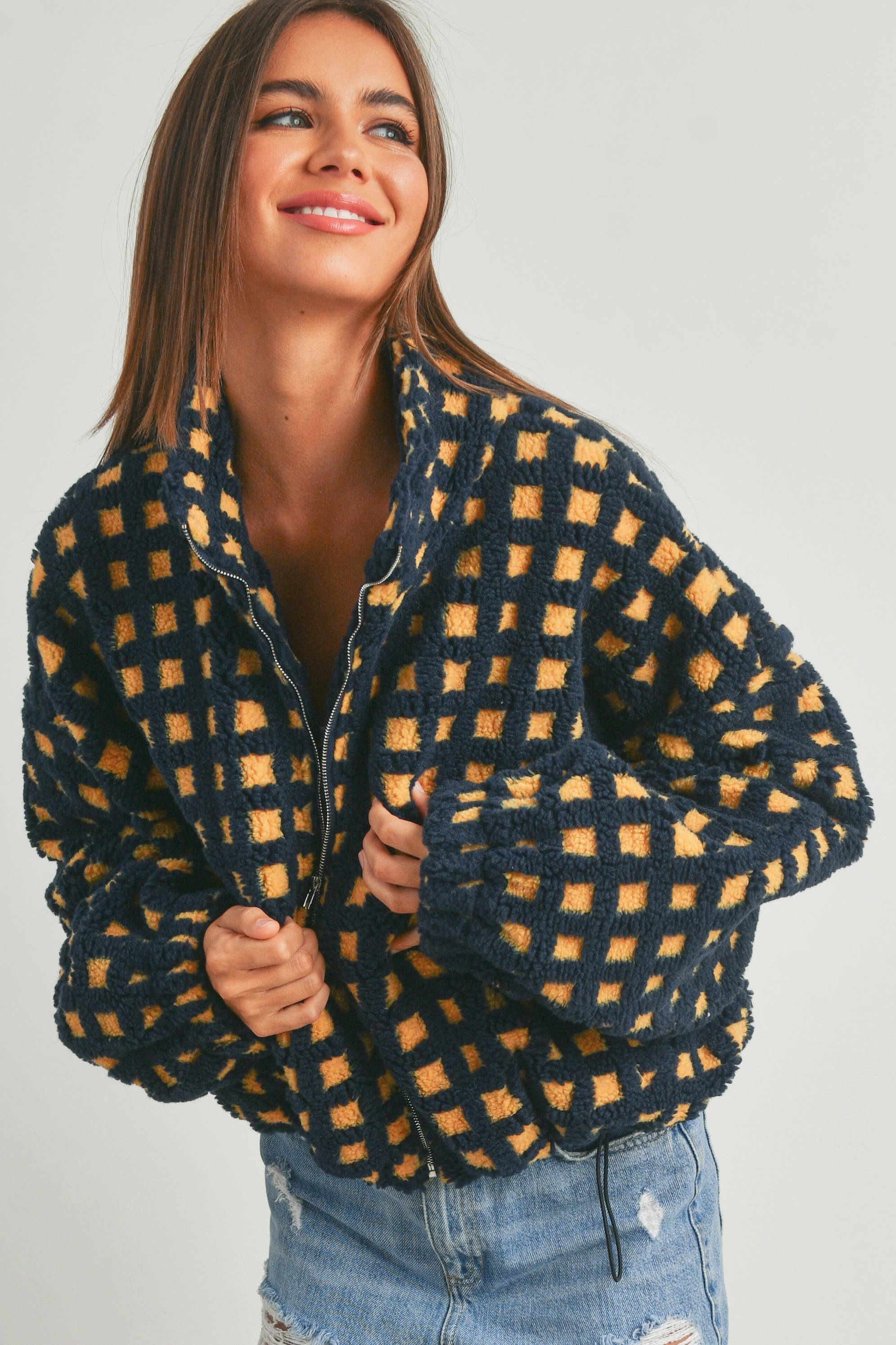 BUTTERMELON - Wholesale Jas - Dames - Fuzzy Sherpa-jas - BMJ72541