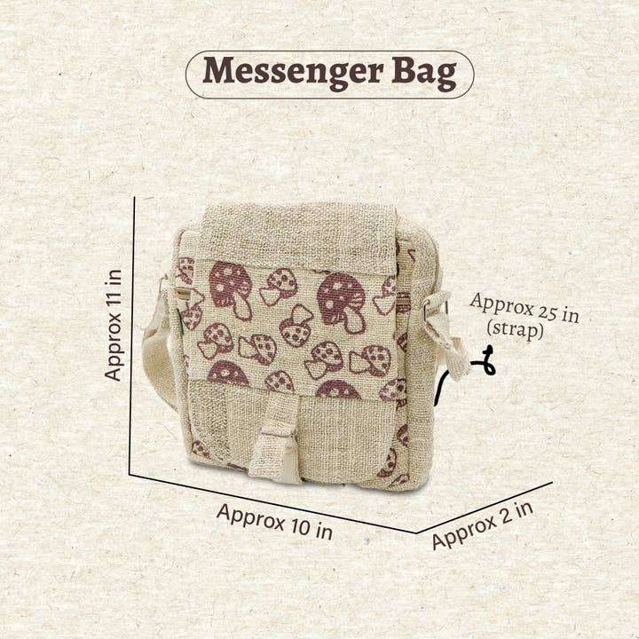 Fwosi - Wholesale Schouderbanden voor tas - Uniseks - Hennep bedrukte tassen zijn een geweldige milieuvriendelijke optie om te dragen.7