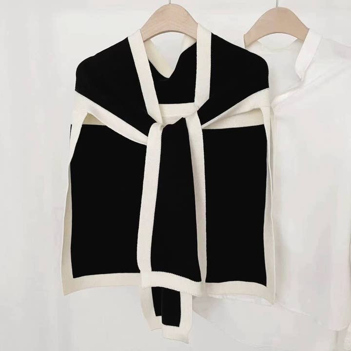 JC Sunny Fashion – wholesale Halsduk - Dam – JC063329 Unik design öppen front knyt sjal wrap1