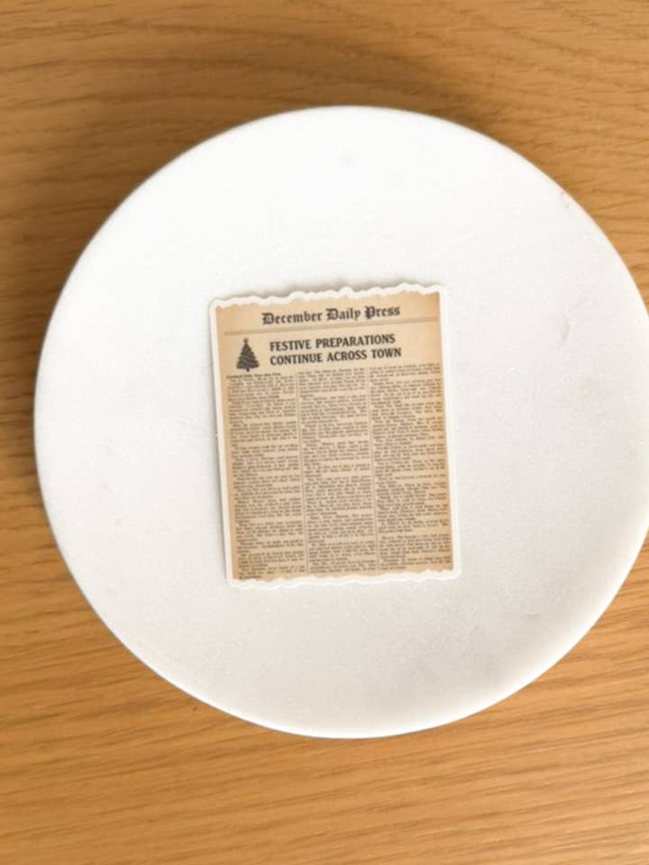 Christmas Paper Sticker for wholesale by The Tiny Bookshelf