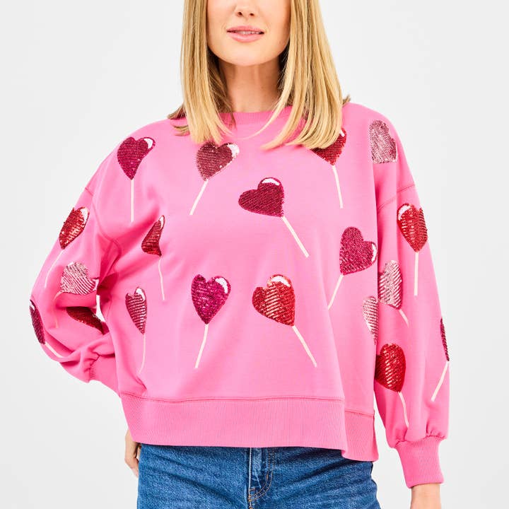 Sweatshirt Millie Lollipop Sequins for wholesale by Mary Square