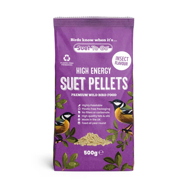 Suet To Go Suet Pellets 500g - Insect | Wild Bird Food for wholesale by Natures Grub