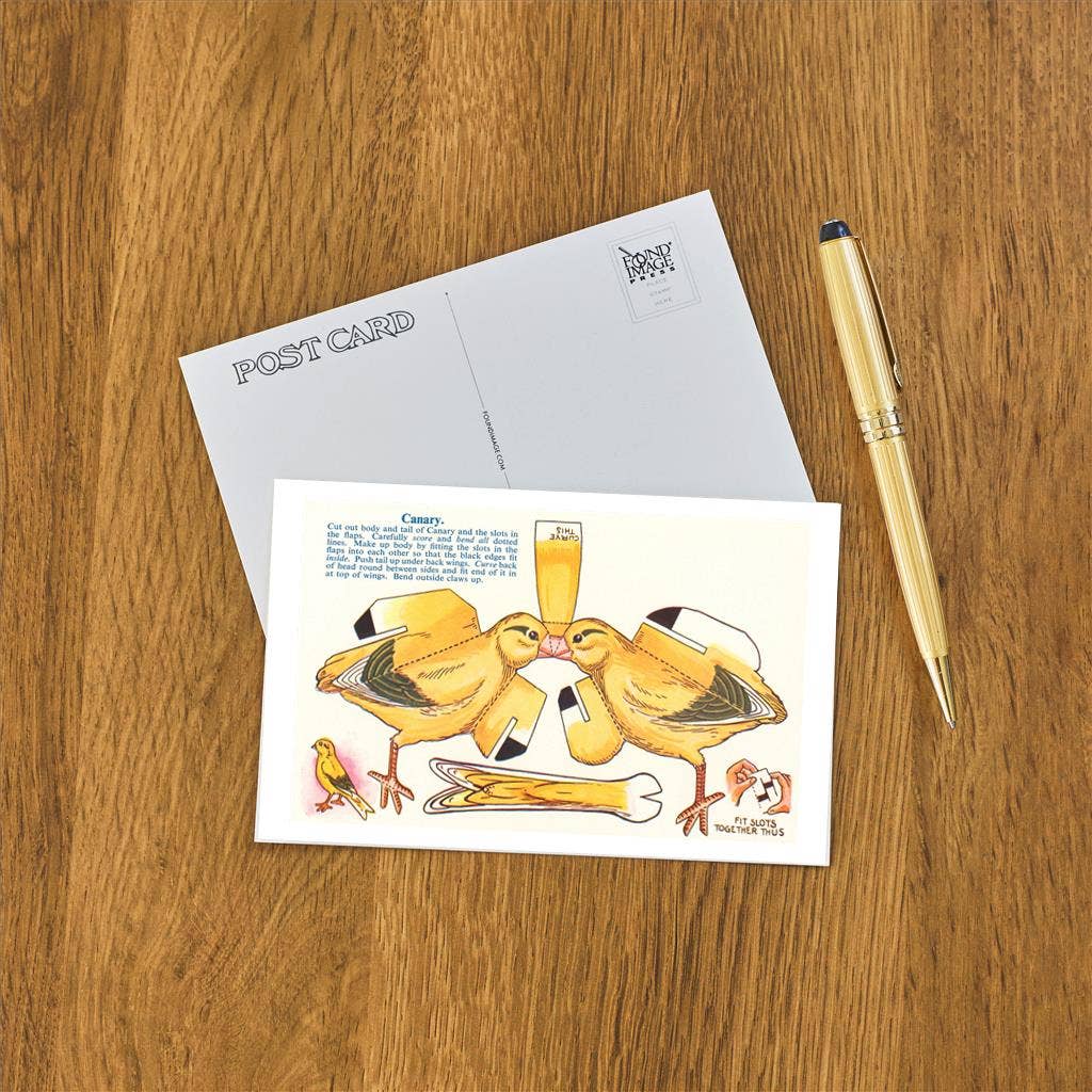 Found Image Press - Wholesale Postcard - Postcard BD-151 Cutout of Canary1