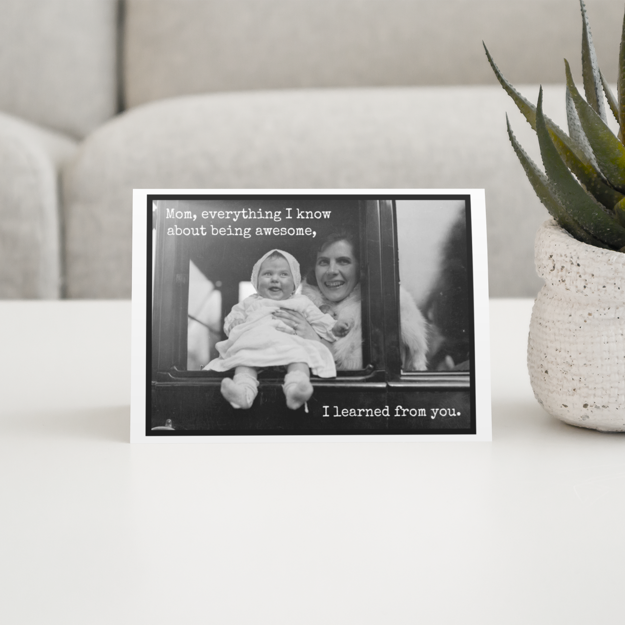 Raven's Rest Studio - Vente Carte pour la fête des Mères - Carte de vœux. Tout ce que je sais sur être... Fête des Mères1