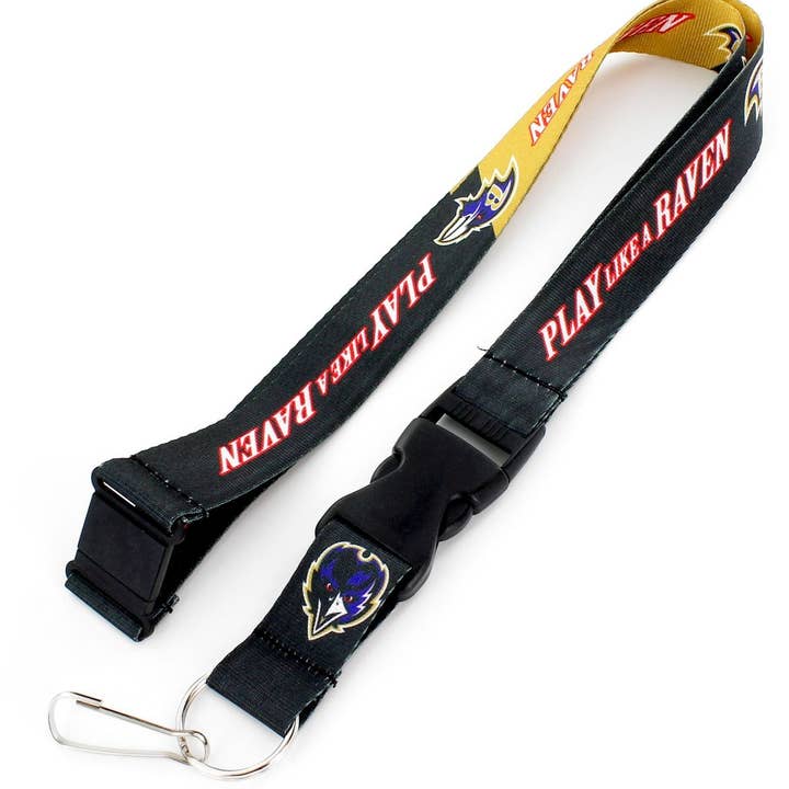 NFL Baltimore Ravens Slogan Lanyard for wholesale by Aminco USA