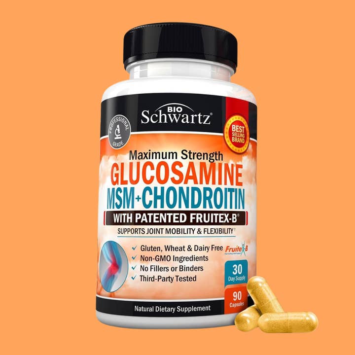 Glucosamine Chondroitin MSM 2110mg: Joint Support (90 Cap) for wholesale by BioSchwartz