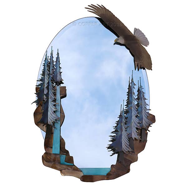 Eagle Mirror for wholesale by Copper Art