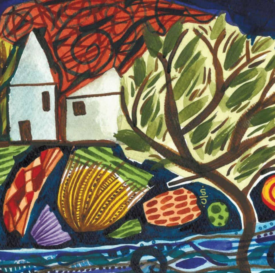 Alff a Bet Design - Wholesale Everyday Greeting Card - Bandra Arts  Sample of The Pink House 0