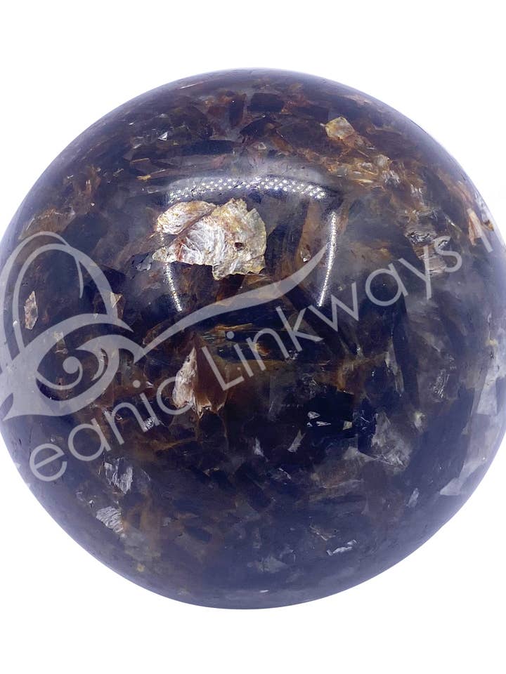 (KG)SPHERE - MICA, GULD 2-3,25" för wholesale av Oceanic Linkways Inc