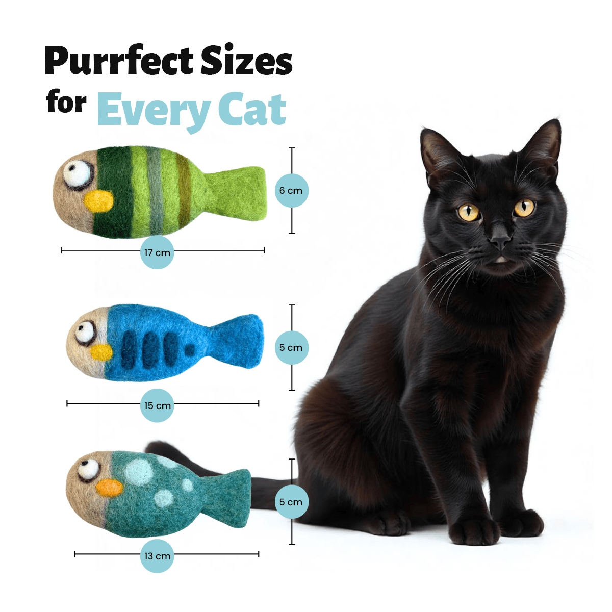 Woolbuddy - Wholesale Pet Toy - Cat - Woolbuddy Felted Fish Cat Toy5