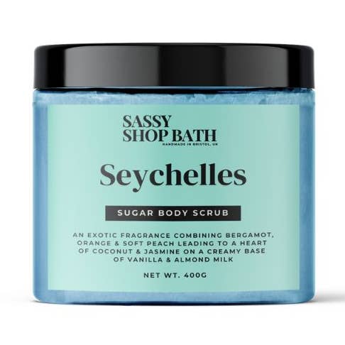 Seychelles Sugar Body Scrub for wholesale by Sassy Scents