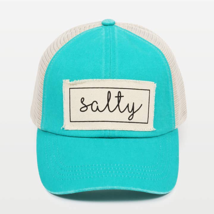 David And Young - Wholesale Baseball Cap - Women's - Salty Canvas Patch Mesh Back Baseball Cap17