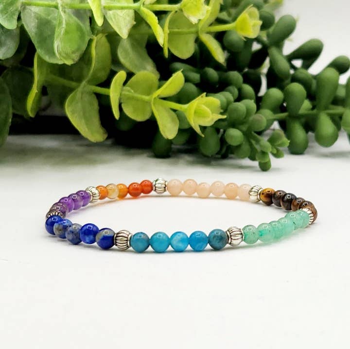 CHAKRA - Semi-Precious Gemstone Bracelet Stretchable-4mm for wholesale by Meraki Gemstones